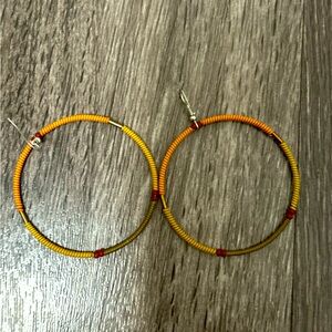 Artisan made hoop earrings from South Africa